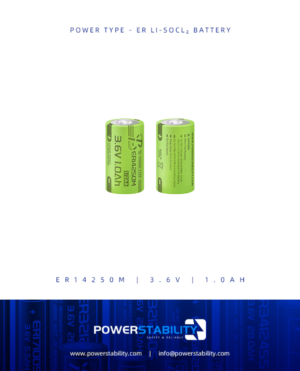 PSY-POWER TYPE - ER14250M-3.6V-1.0Ah