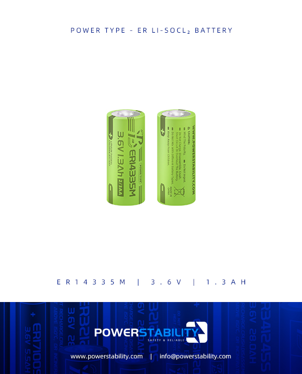 PSY-POWER TYPE - ER14335M-3.6V-1.3Ah