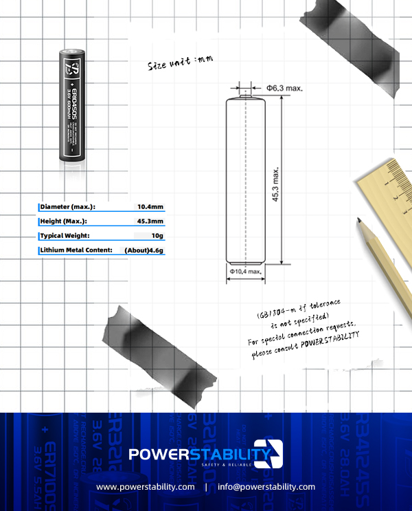 PSY-ER10450S-Diameter (max.):26.2mm-Height (Max.):102mm